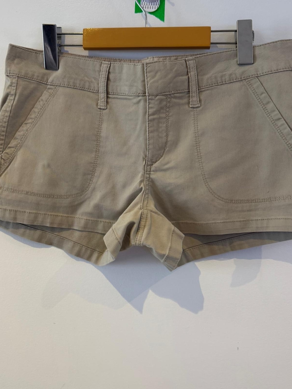 Arizona Jean Co Beige Micro Corduroy Utility Shorts 9